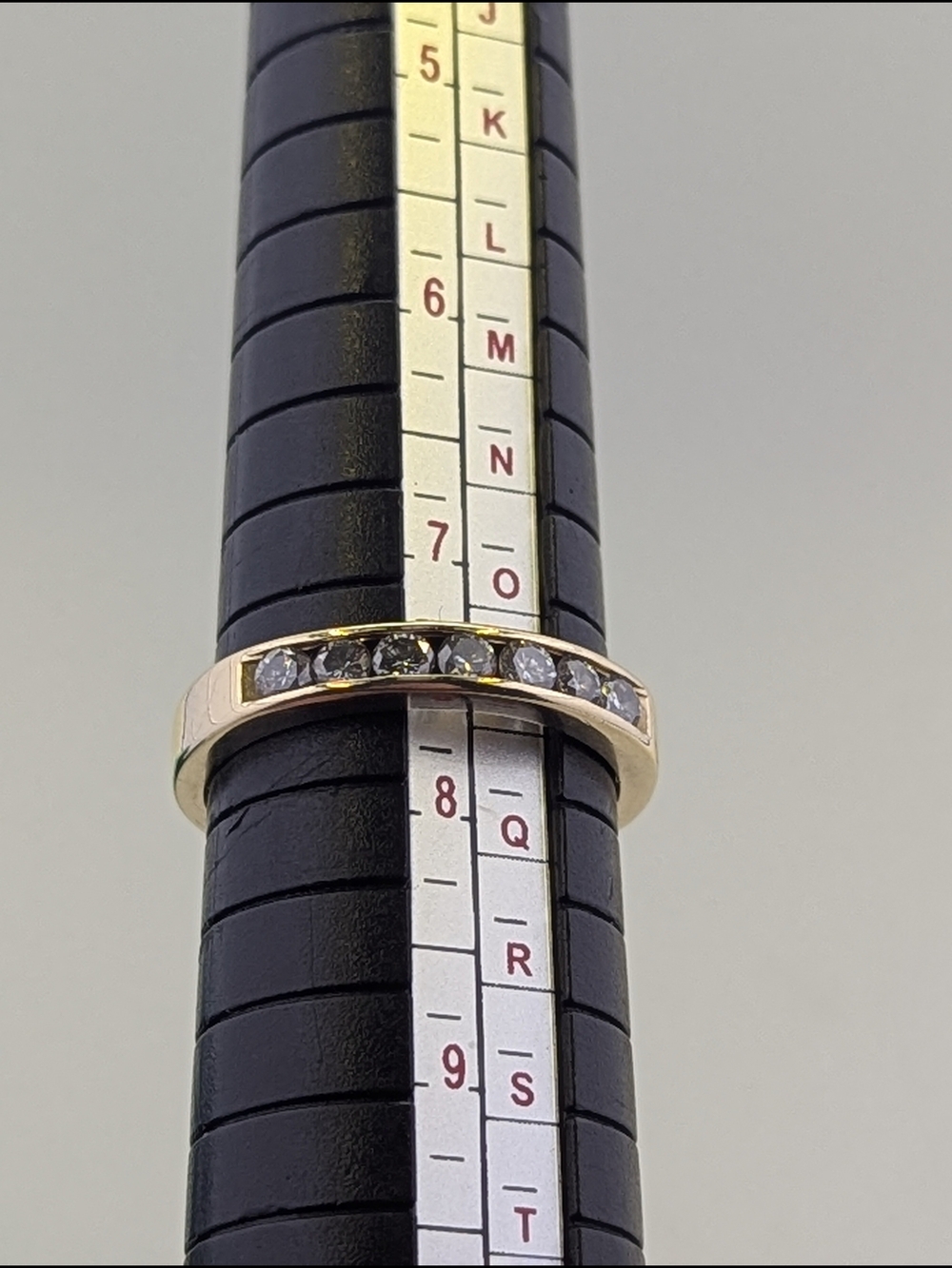 💎 Stunning 14K Yellow Gold Channel-Set Natural Diamond Band ✨
